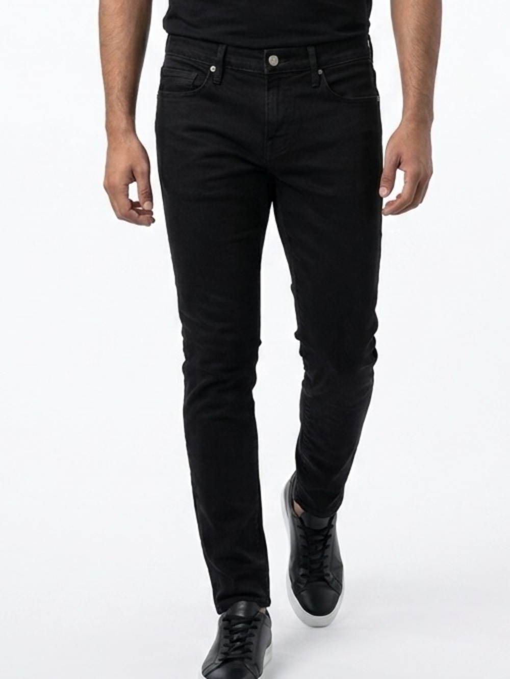 Frame Denim Mens L'Homme Skinny Jeans Noir Black Size 30 LMHK795 Made in USA‎